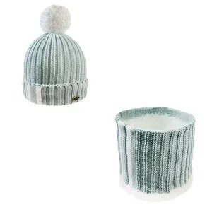 ست کلاه و شال گردن بافتنی نوزادی مدل 72006