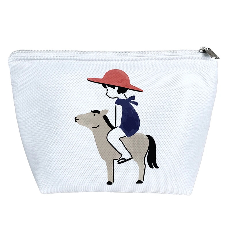 کیف لوازم آرایش دخترانه خندالو مدل دختر و اسب کد 9292