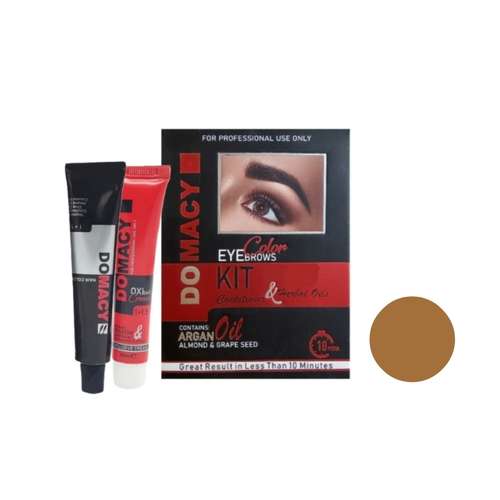 کیت رنگ ابرو دوماسی شماره 9 حجم 15 میلی لیتر رنگ کاراملی 