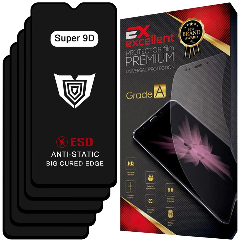 محافظ صفحه نمایش شیشه ای ایکس اکسلنت مدل XS9D مناسب برای گوشی موبایل شیائومی Redmi Note 11R بسته پنج عددی