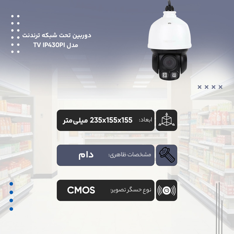 دوربین تحت شبکه ترندنت مدل TV IP430PI