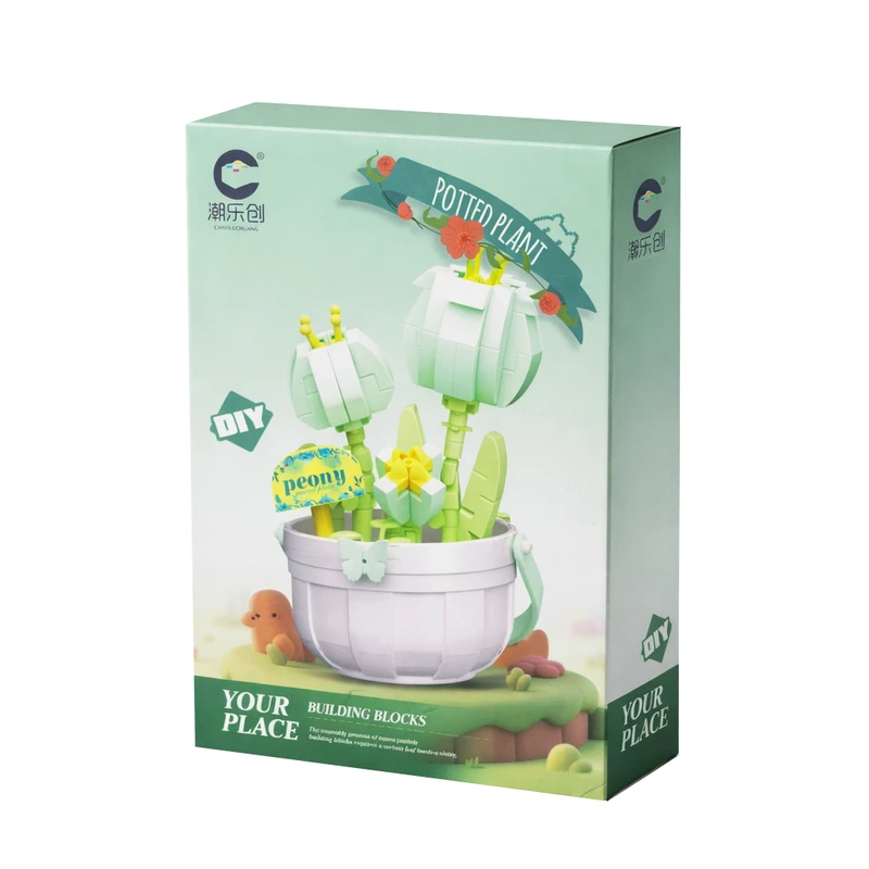 ساختنی 213 تکه مدل گل پیونی کد 7476