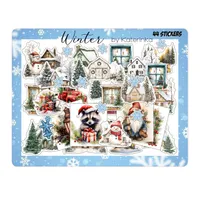 برچسب کاترینکا طرح برش خورده بولت ژورنال و اسکرپ بوک مدل Winter بسته 44 عددی