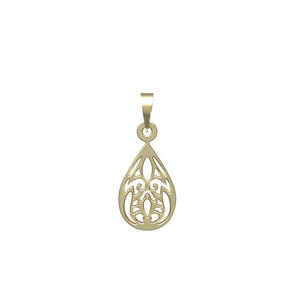 آویز گردنبند طلا 18 عیار زنانه مدوپد مدل هندسی کد PA1-14286 -  - 2