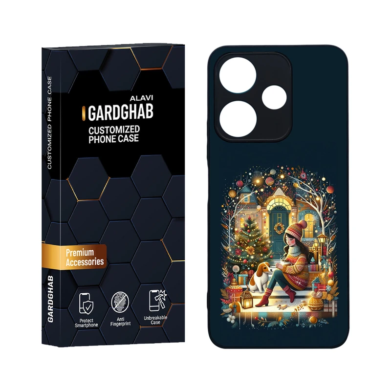 کاور گارد قاب علوی مدل دورژله ای هنری مناسب برای گوشی موبایل شیائومی Poco M6 4G