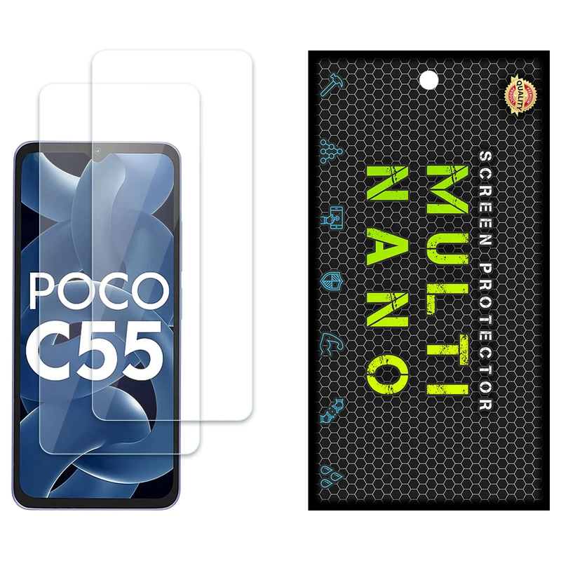 محافظ صفحه نمایش مولتی نانو مدل X-S2N مناسب برای گوشی موبایل شیائومی Poco C55 بسته دو عددی