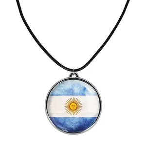 گردنبند خندالو مدل پرچم آرژانتین کد 2045320459