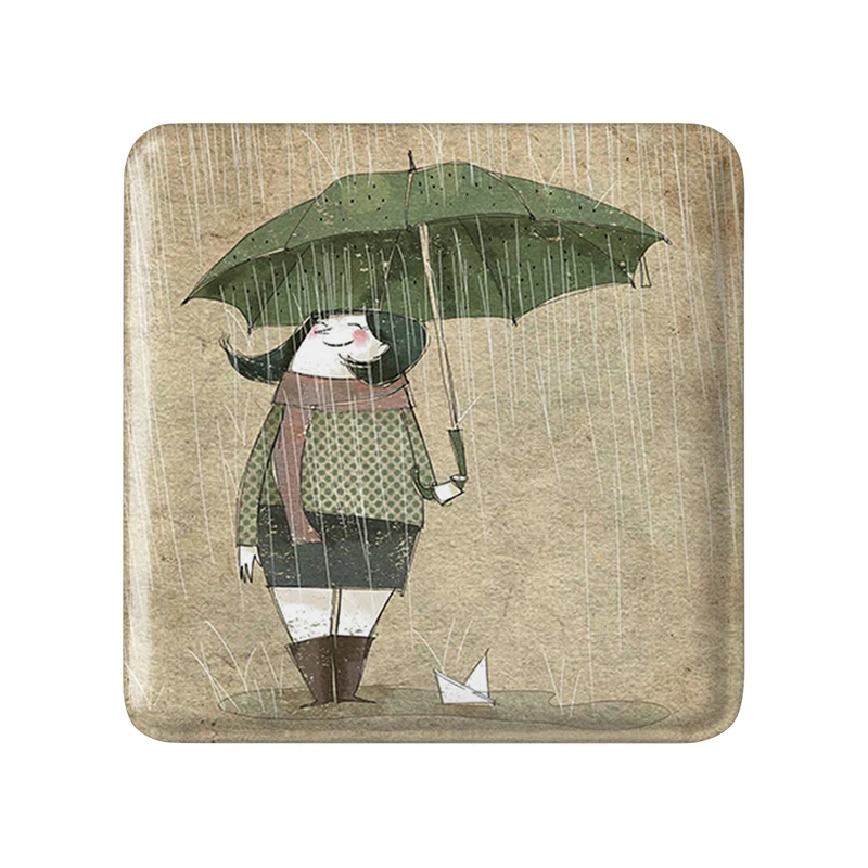 مگنت خندالو طرح چتر و بارون کد 5411