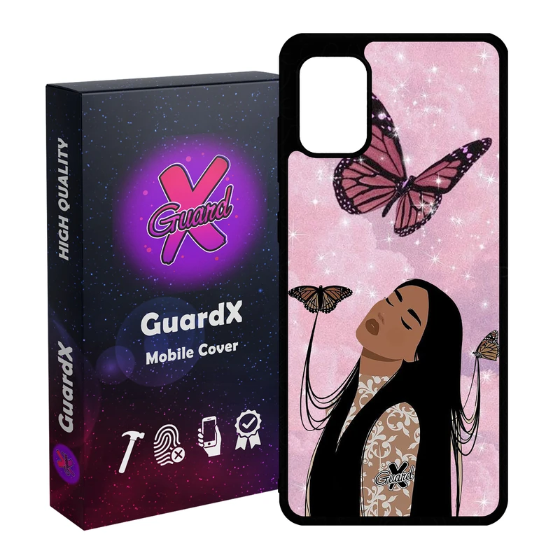 کاور گارد ایکس طرح Girl مدل Glass10297 مناسب برای گوشی موبایل سامسونگ Galaxy A31