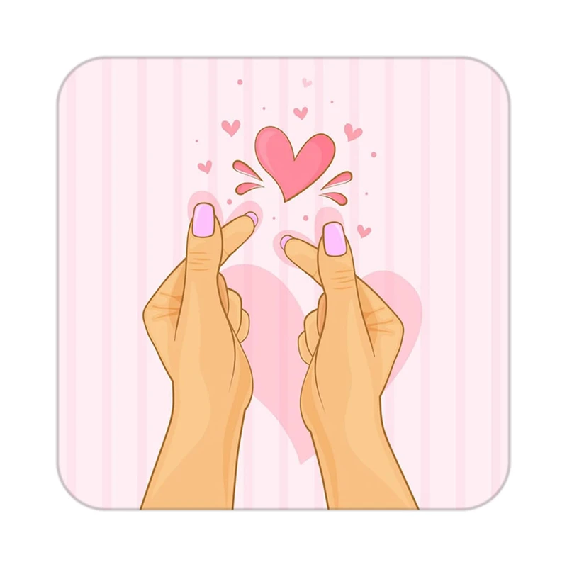 زیر لیوانی کاکتی طرح عاشقانه مدل mp37711