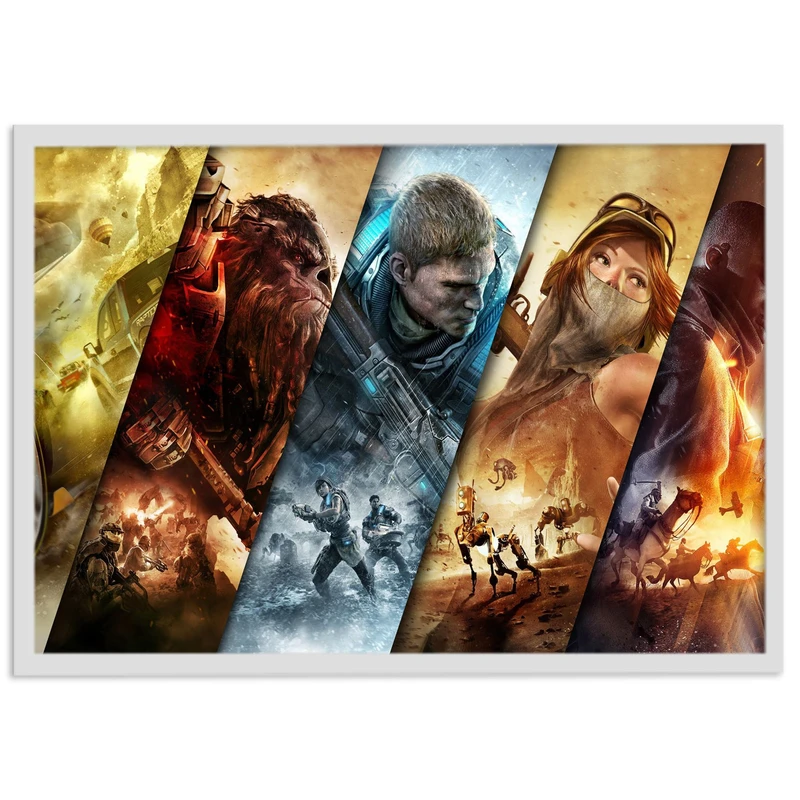 تابلو نوری بکلیت طرح بازی گیم نت Xbox 360 Games مدل W-s1449