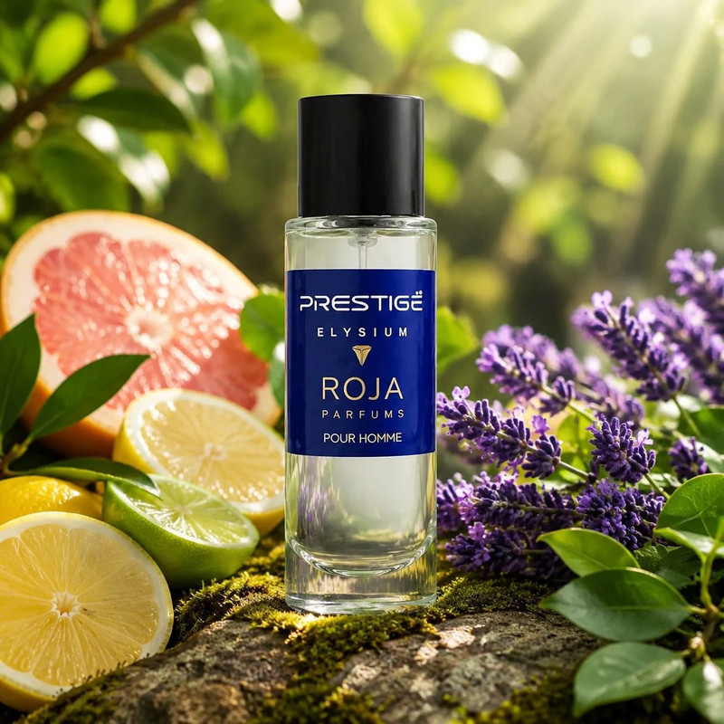 عطر جیبی مردانه پرستیژ مدل ROJA با رایحه گرم و تلخ حجم 35 میلی‌لیتر