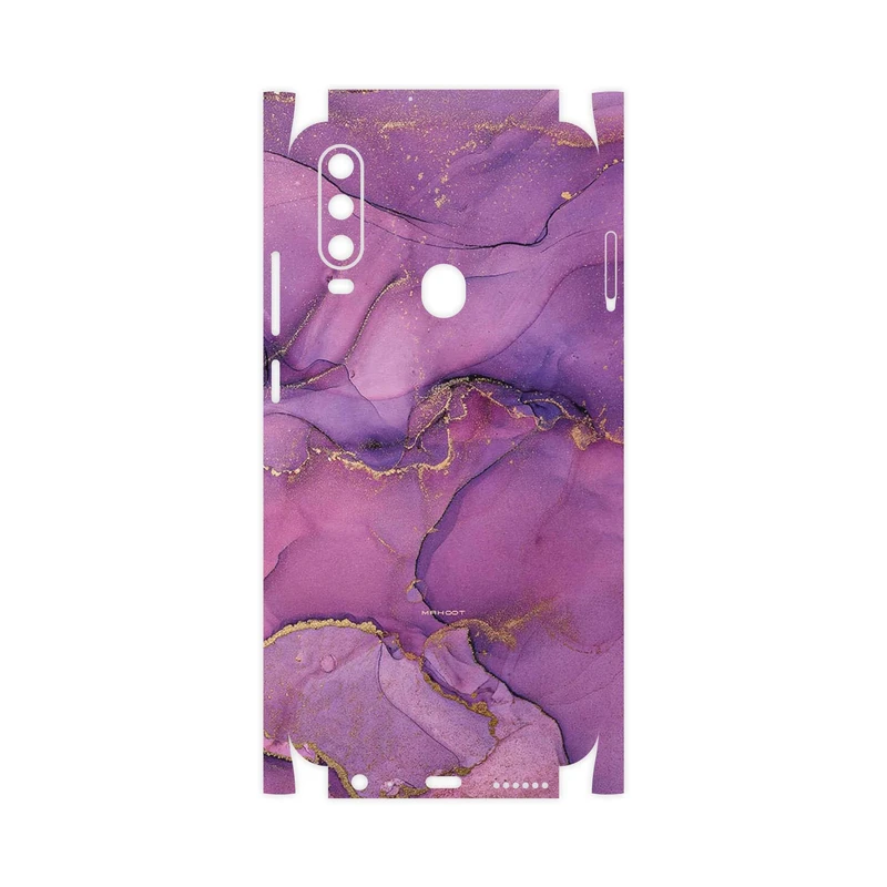 برچسب پوششی ماهوت مدل Purple Marble-FullSkin مناسب برای گوشی موبایل جی ال ایکس Shahin 2