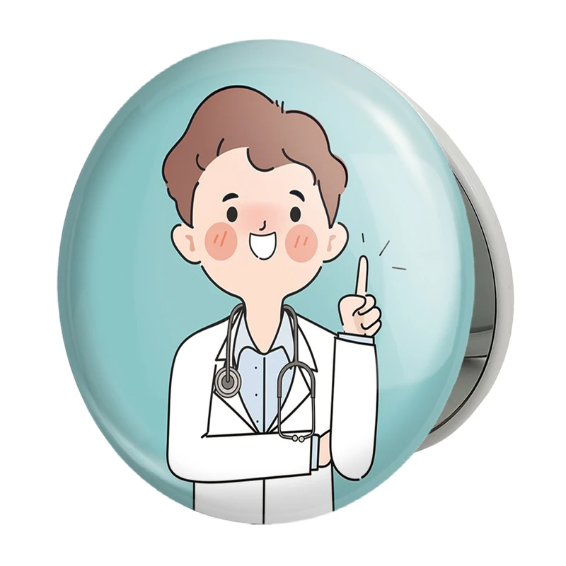 آینه جیبی خندالو طرح پزشک و پرستار مدل تاشو کد 31024