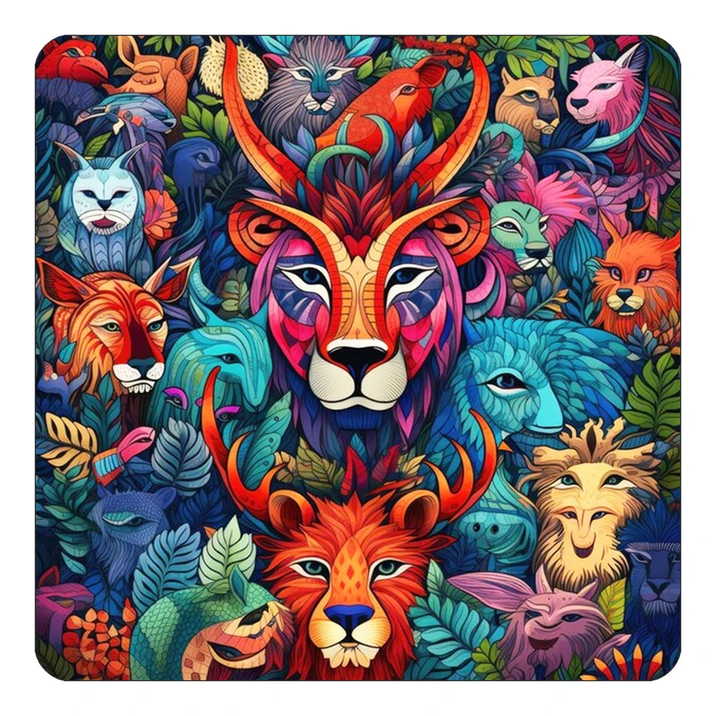 مگنت کاکتی طرح حیوانات رنگی مدل mp26112