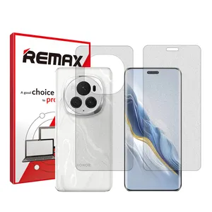 HyMTT Remix matte screen protector suitable for the Honor Magic 6 Pro mobile phone along with the back of the phone