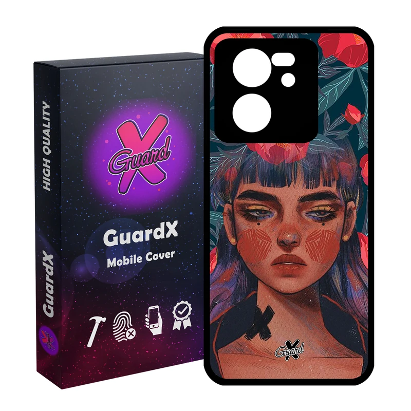 کاور گارد ایکس طرح Girl مدل Glass10334 مناسب برای گوشی موبایل شیائومی 13T/13T Pro/Redmi K60 Ultra