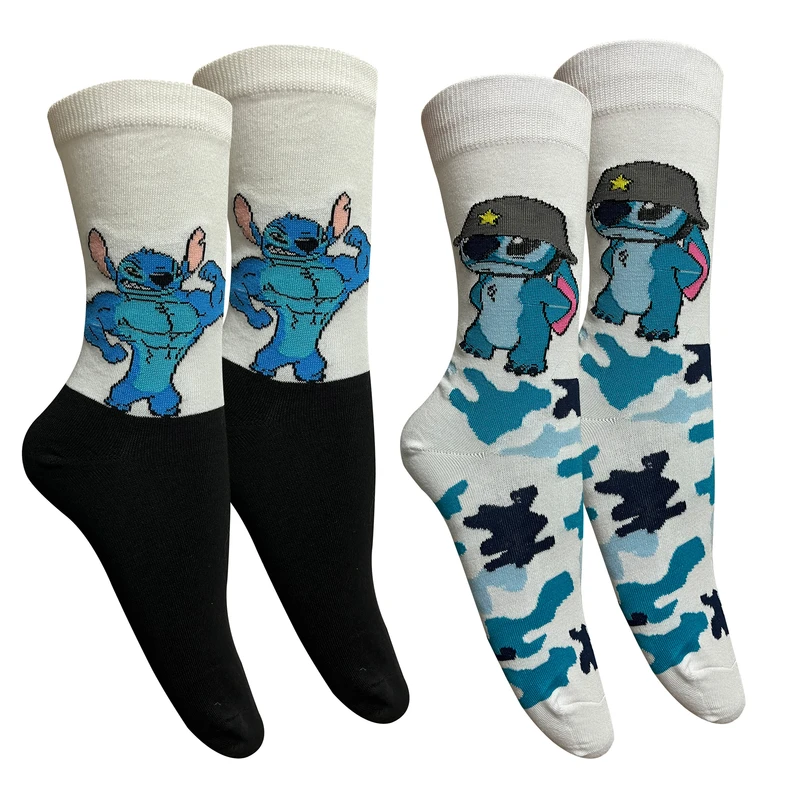 جوراب ساق بلند مردانه تن پوش هنگامه مدل پنبه استیج مجموعه 2 عددی