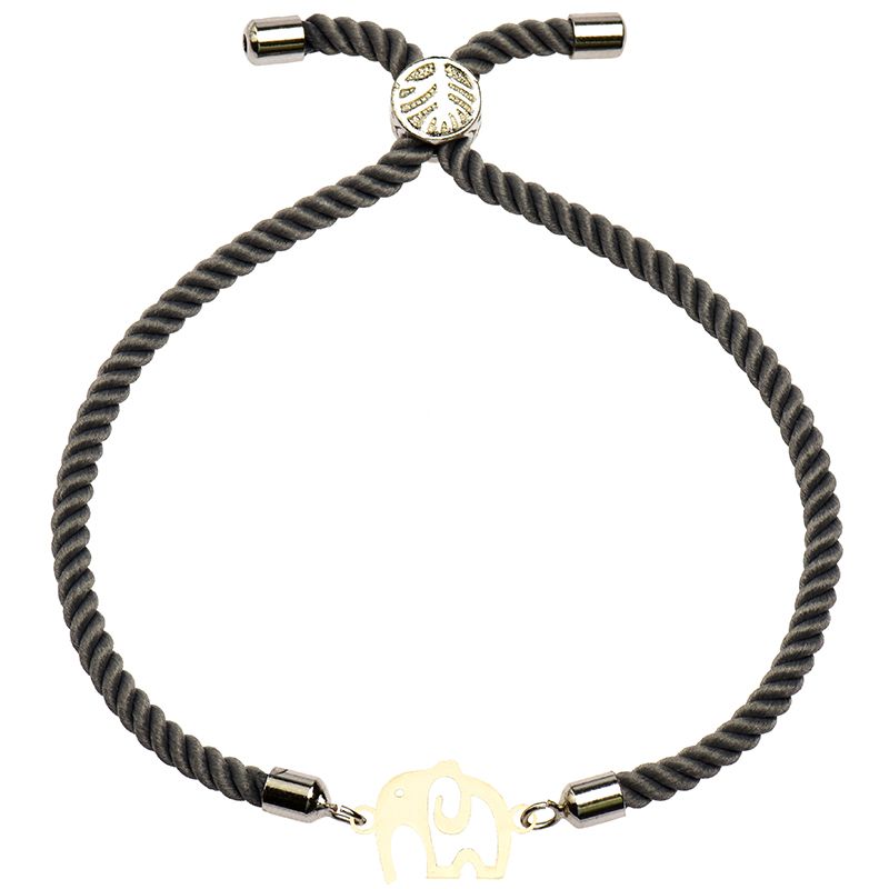 دستبند طلا 18 عیار زنانه کرابو طرح فیل مدل Kr2359 -  - 1