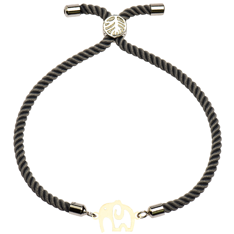 دستبند طلا 18 عیار زنانه کرابو طرح فیل مدل Kr2359