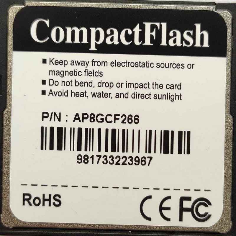 کارت حافظه CompactFlash اپیسر مدل AP8G سرعت 266X ظرفیت 8 گیگابایت
