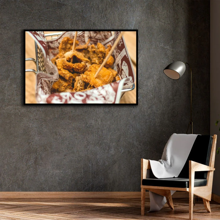 تابلو نوری بکلیت طرح سوخاری مدل B-D2270 فریم مشکی