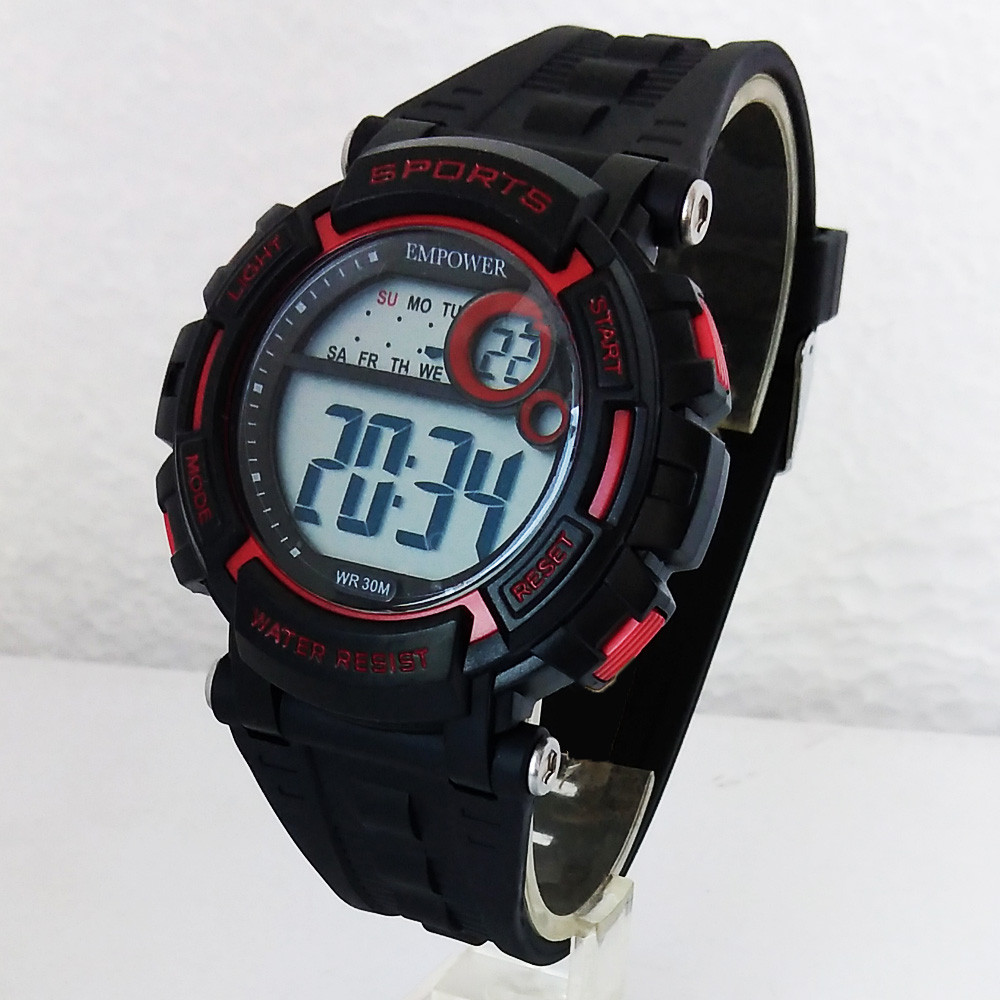 ساعت مچی دیجیتال امپاور بچگانه مدل ضدآب اسپرت چراغدار SPORT کرنومتردار کد 2