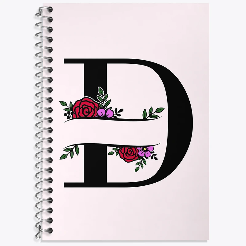 دفتر نت موسیقی 50 برگ خندالو طرح حرف D کد N3339