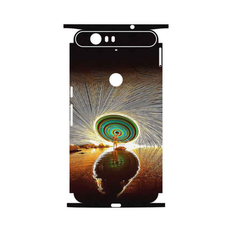 برچسب پوششی ماهوت مدل Night Light Fountain-FullSkin مناسب برای گوشی موبایل گوگل Nexus 6P