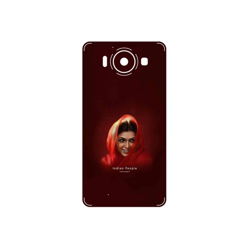 برچسب پوششی ماهوت مدل Portrait of an Indian Woman مناسب برای گوشی موبایل مایکروسافت Lumia 950