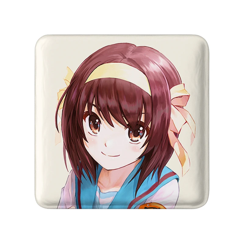 مگنت خندالو طرح هاروهی انیمه ناپدید شدن هارومی سوزومیا The Disappearance of Haruhi Suzumiya  مدل مربعی کد 23138