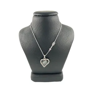 گردنبند نقره زنانه سواروسکی مدل قلب و تیر کد 300046