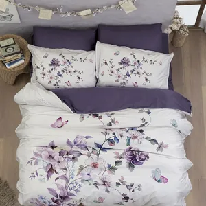 سرویس روتختی فرست چویس مدل MARTINA PURPLE یک نفره چهار تکه