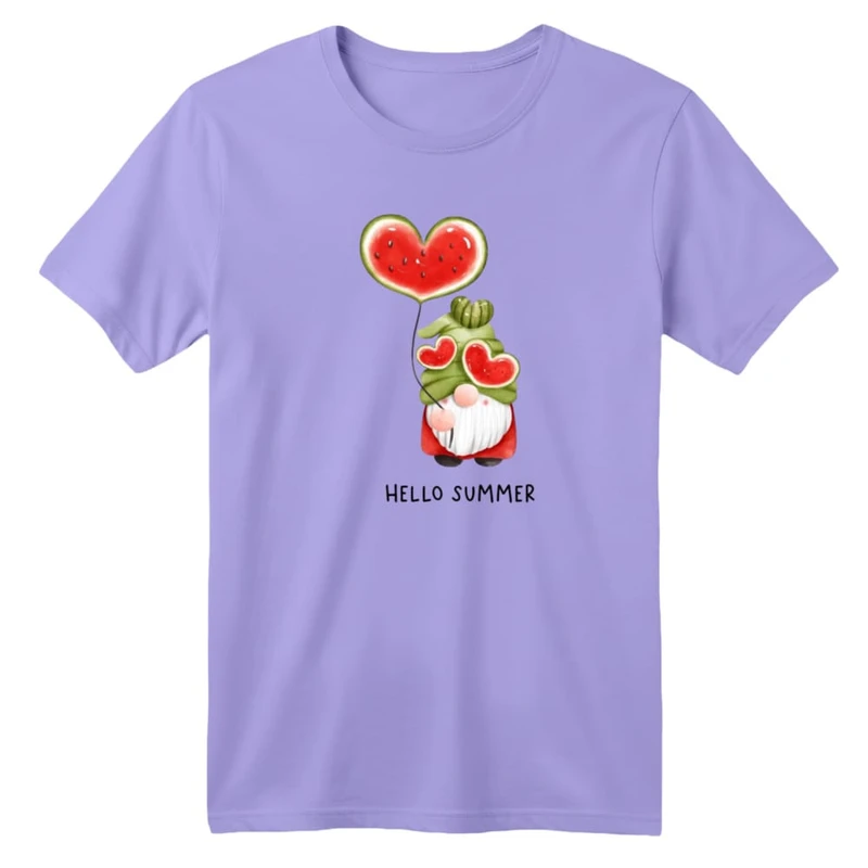 تی شرت آستین کوتاه بچگانه مدل بابانوئل و هندوانه یلدایی کد 5