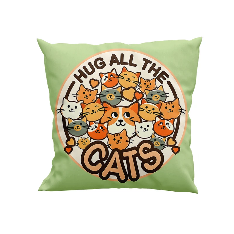 کوسن کودک پاد آفرین سایز 30*30 سانتی متر مدل گربه ها کد DKK1361