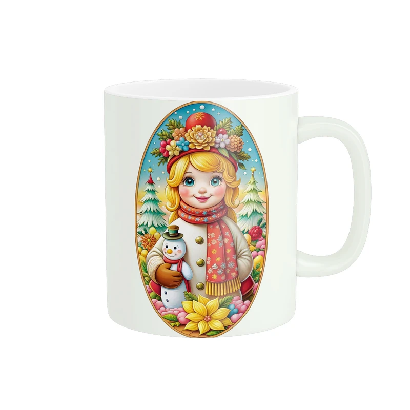 ماگ پاد آفرین طرح دخترک کد 3823