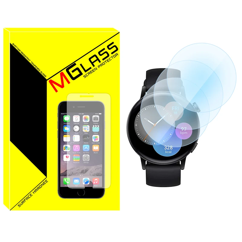 محافظ صفحه نمایش شیشه‌ای ام گلس مدل SH-MG مناسب برای ساعت هوشمند هوآوی  Watch GT3 42mm بسته سه عددی