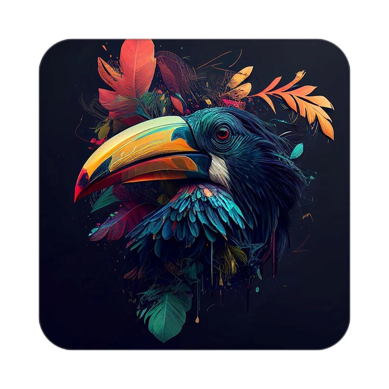 زیر لیوانی کاکتی طرح حیوانات رنگی مدل mp25498