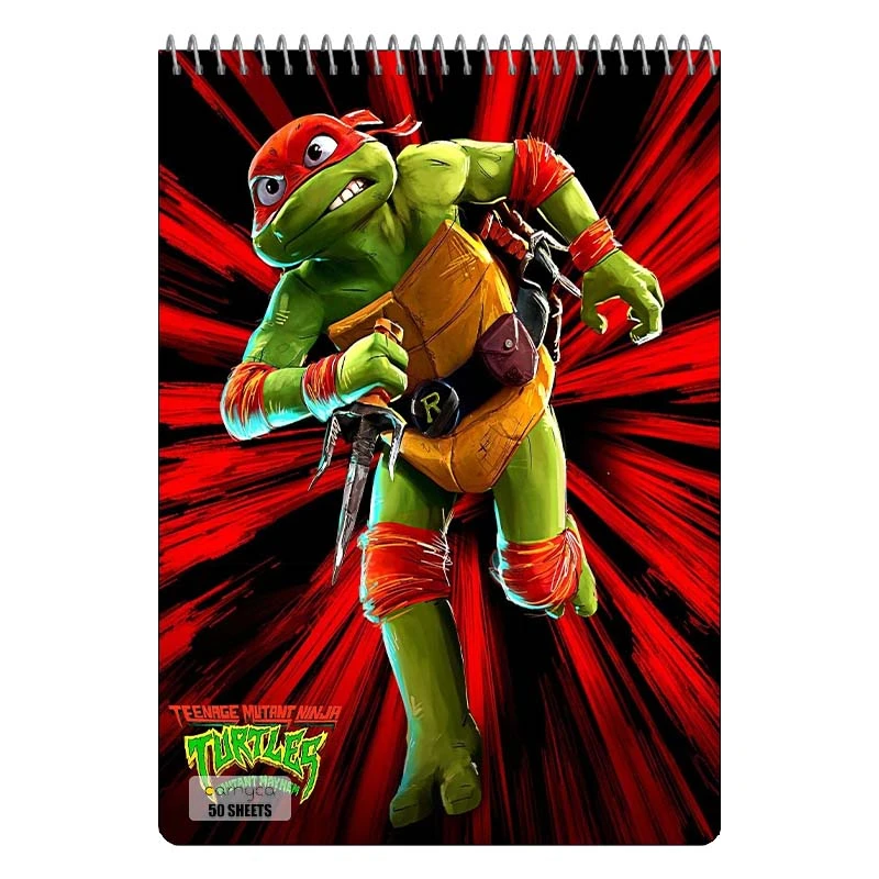 دفتر نقاشی 50 برگ سیمی کارنیکا طرح لاک پشت های نینجا Teenage Mutant Ninja Turtles کد 67146