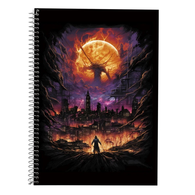 دفتر زبان 50 برگ مدوپد مدل سه خط طرح تایتان Titan کد DF11954