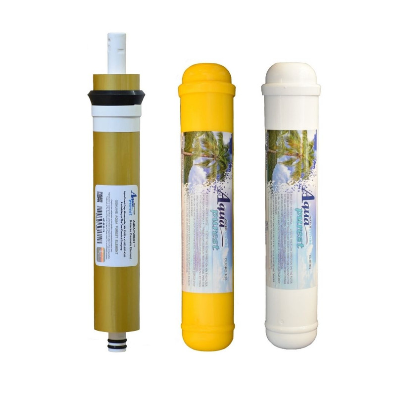 فیلتر دستگاه تصفیه کننده آب آکوا پیورست مدل AP-GOLD003 مجموعه 3 عددی