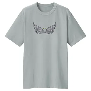 تی شرت لانگ زنانه مدل ANGEL کد LL176 رنگ طوسی