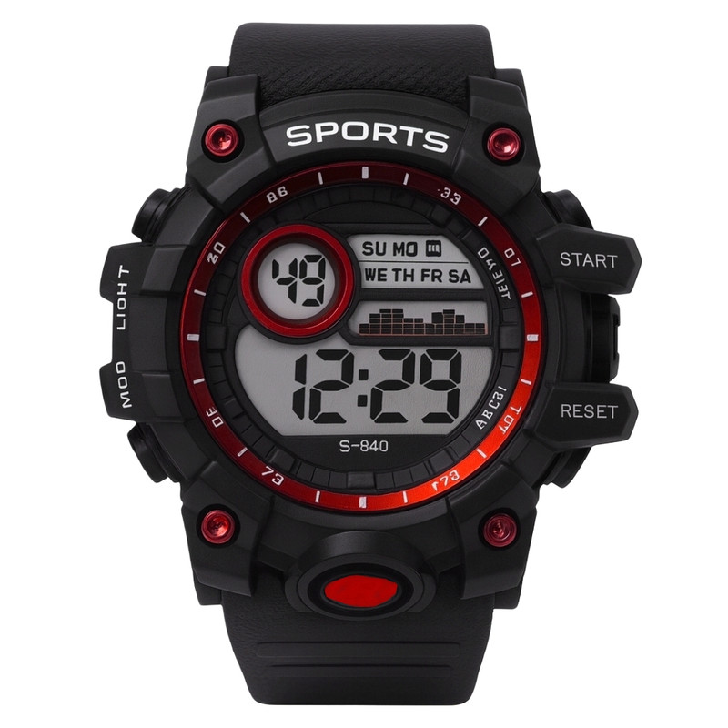 ساعت مچی دیجیتال مردانه مدل  اسپرت تک زمانه کرنوگراف بند پیو کد S2