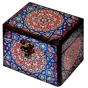 جعبه هدیه چوبی طرح مینیاتوری کد 012