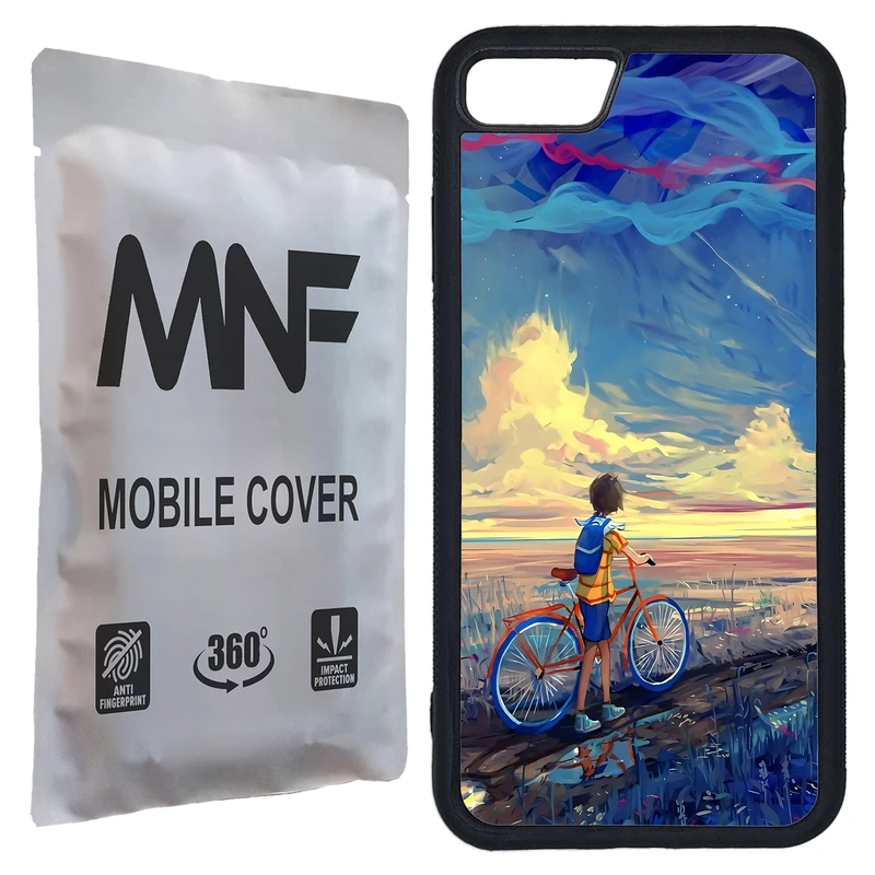 کاور ام ان اف طرح نقاشی دوچرخه کد P-062 مناسب برای گوشی موبایل اپل iPhone 7 / 8