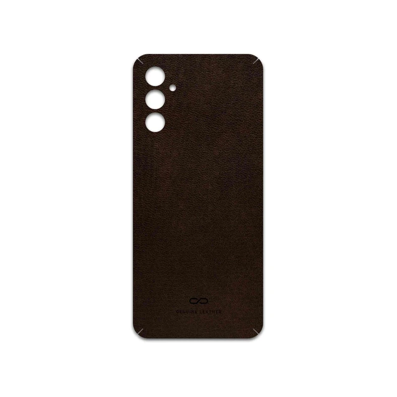 برچسب پوششی ماهوت مدل Dark-Brown-Leather مناسب برای گوشی موبایل سامسونگ Galaxy M13 (India)
