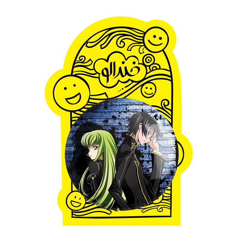 آینه جیبی خندالو مدل لولوش و سی سی انیمه کد گیاس Code Geass کد 13056 آینه جیبی خندالو مدل لولوش و سی سی انیمه کد گیاس Code Geass کد 13056