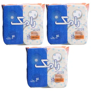 دستمال توالت رامک مدل R 12 بسته 12 عددی