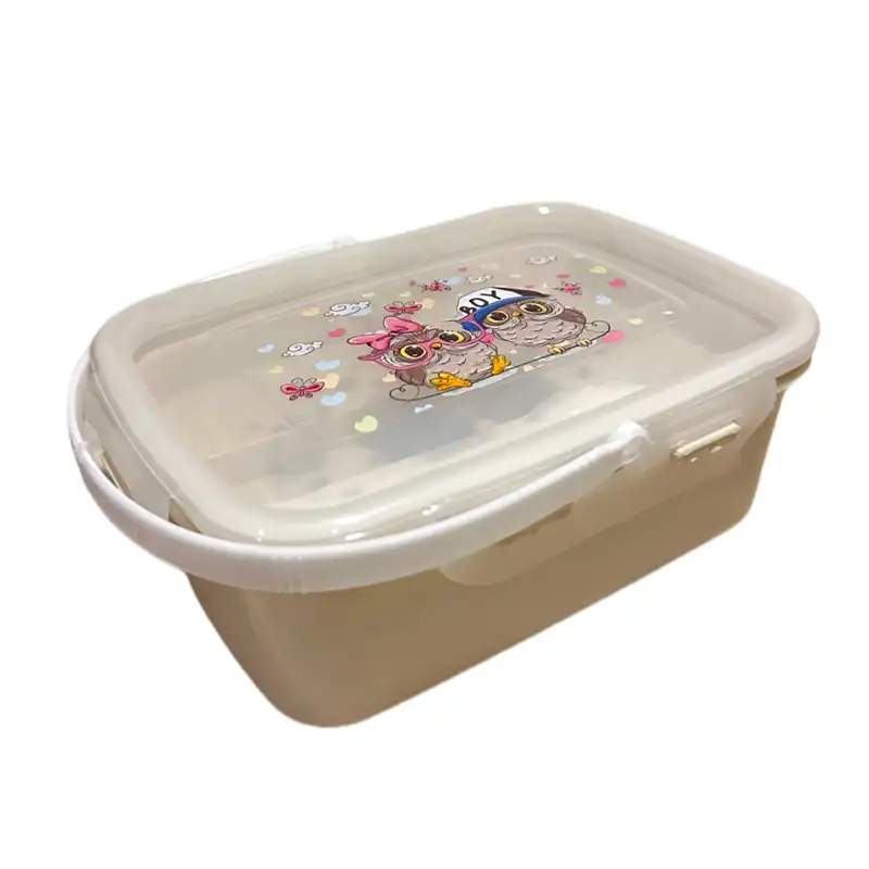 ظرف غذا مدل 2 طبقه چهارقفل کد 4t