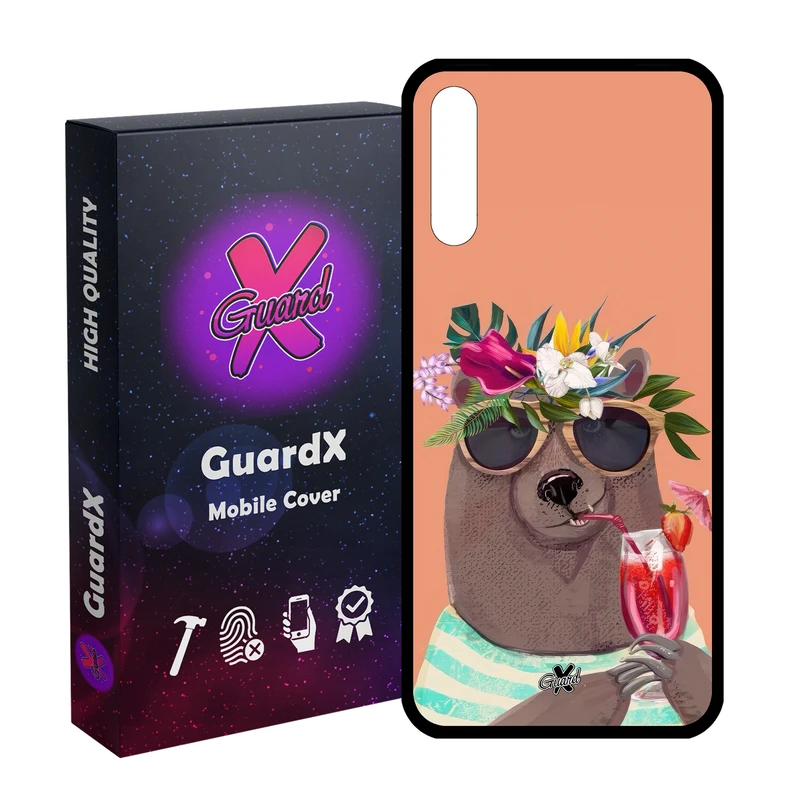 کاور گارد ایکس طرح خرس مدل Glass10645 مناسب برای گوشی موبایل آنر 9X/9X Pro/Y9S/P SMART Pro 2019